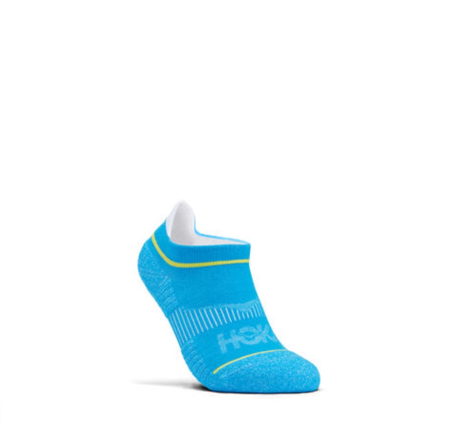 No-show Run Socke Hoka Diva Blue Citrus