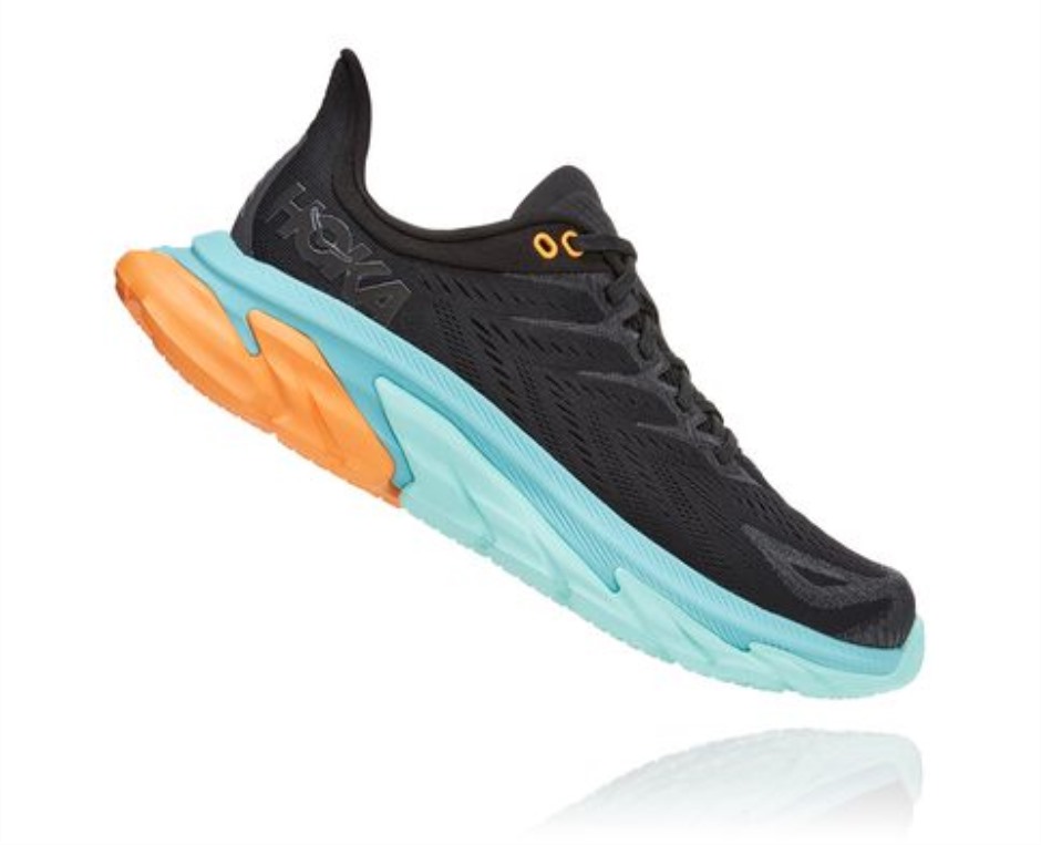 Hoka Clifton Edge Schwarzes Aquarell