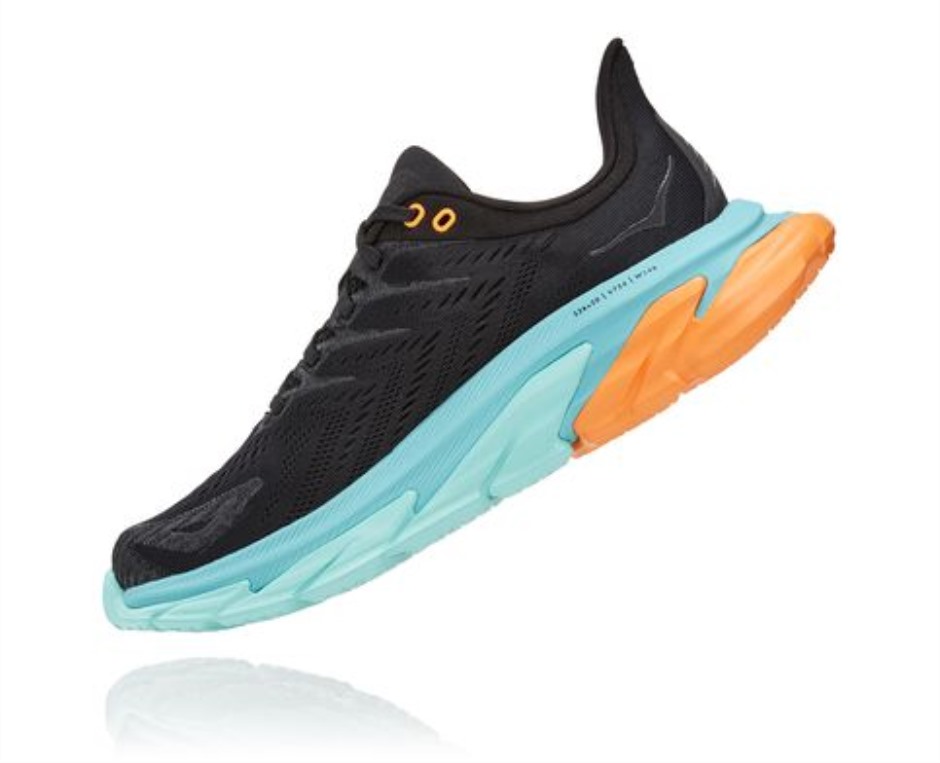 Hoka Clifton Edge Schwarzes Aquarell