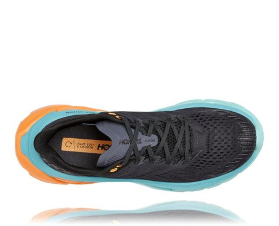 Hoka Clifton Edge Schwarzes Aquarell