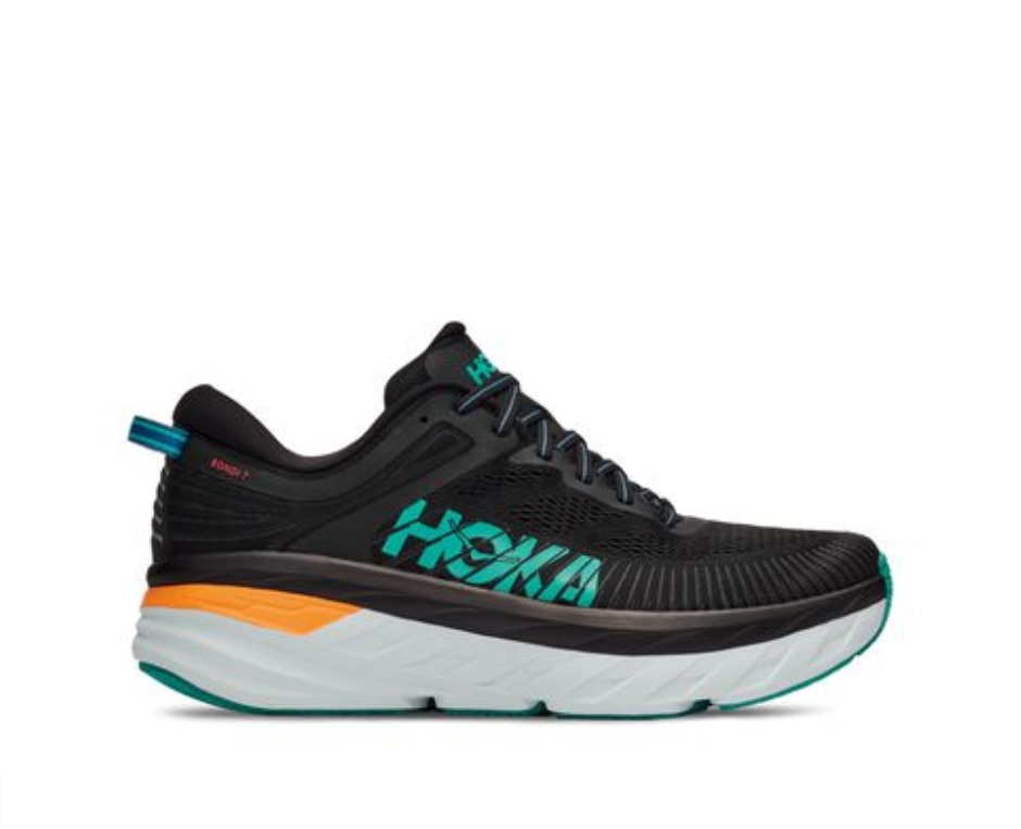 Hoka Bondi 7 Schwarz Atlantis