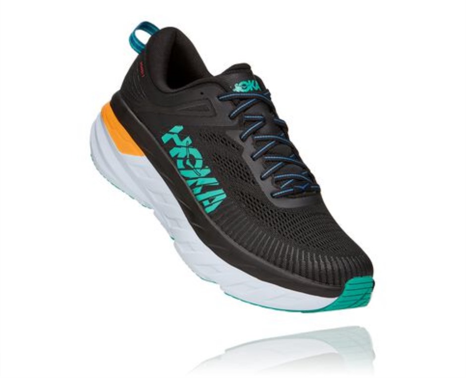 Hoka Bondi 7 Schwarz Atlantis