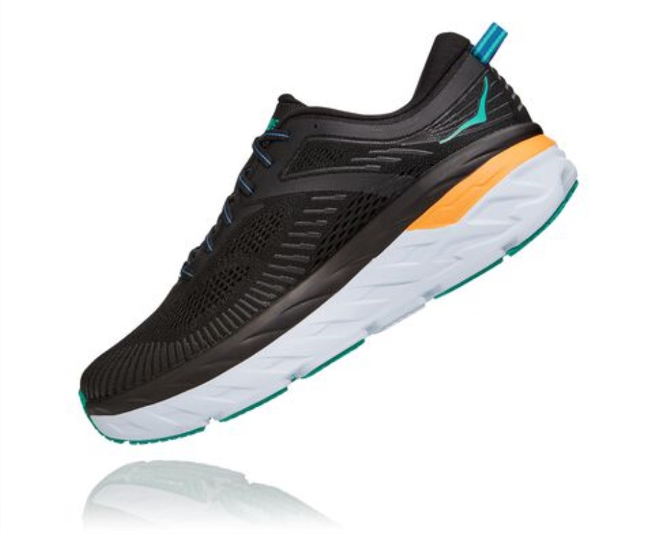 Hoka Bondi 7 Schwarz Atlantis