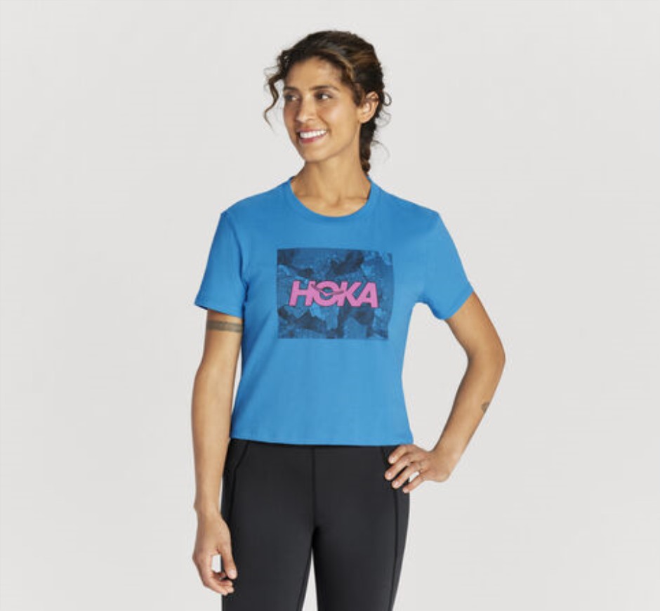 Ganztages-T-Shirt Hoka Ibiza Blau