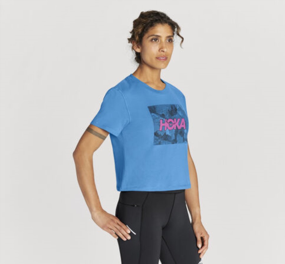 Ganztages-T-Shirt Hoka Ibiza Blau