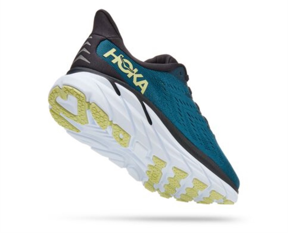 Hoka Clifton 8 Blauer Korallenschmetterling