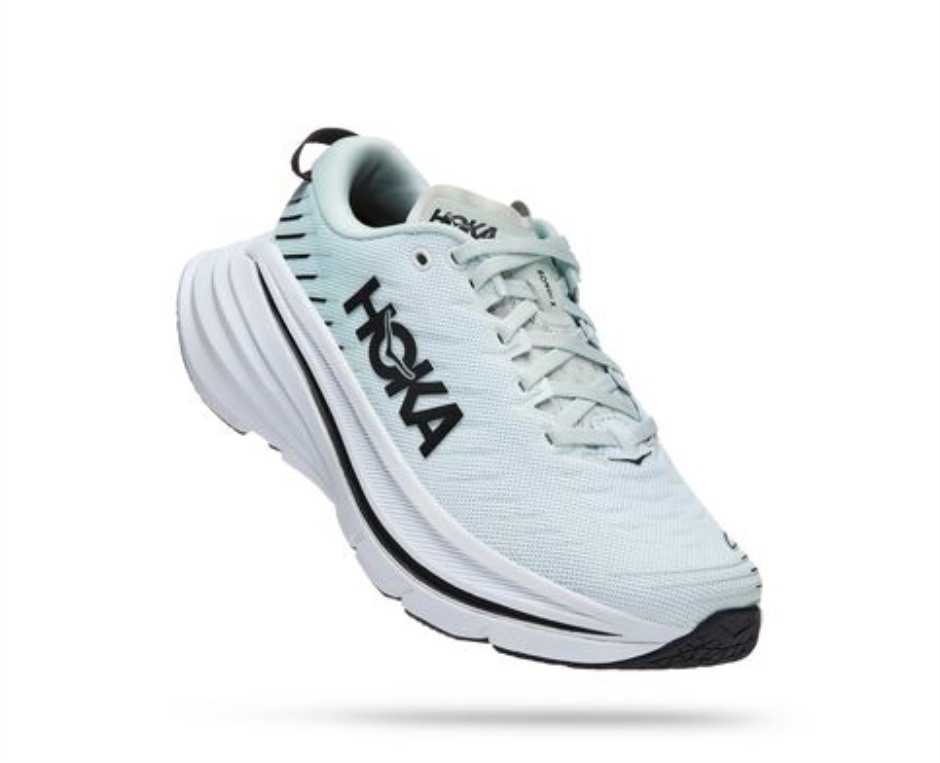 Hoka Bondi X Blaues, Wogendes Glasglassegel
