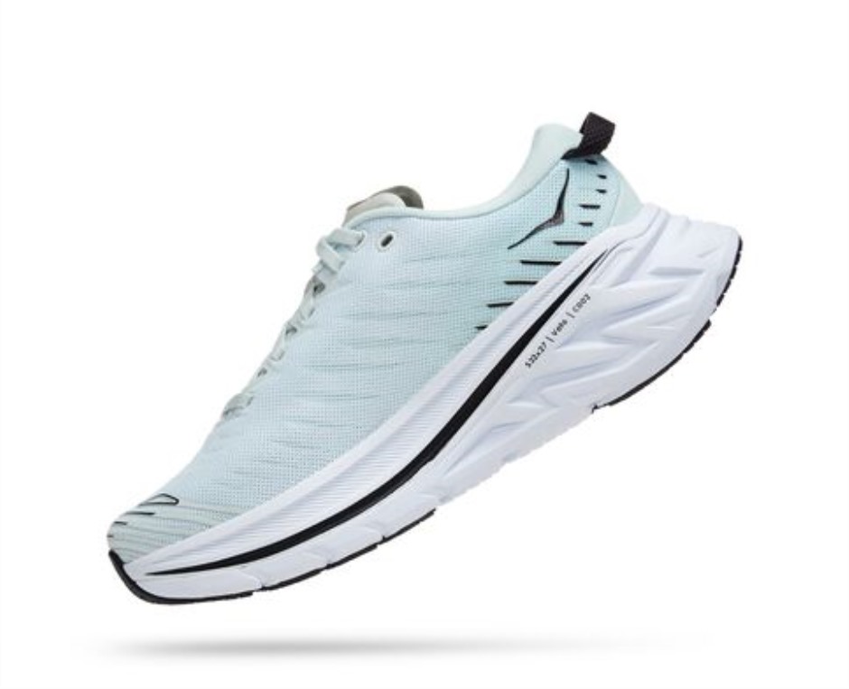 Hoka Bondi X Blaues, Wogendes Glasglassegel