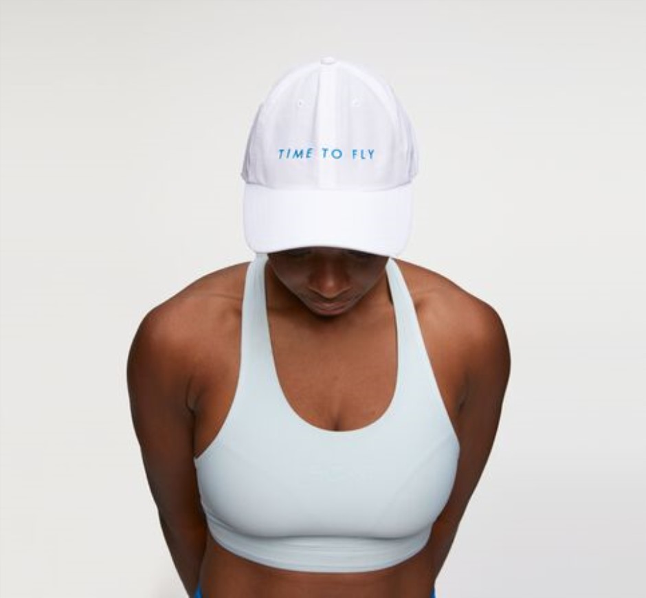 Tageshut Hoka White Diva Blue