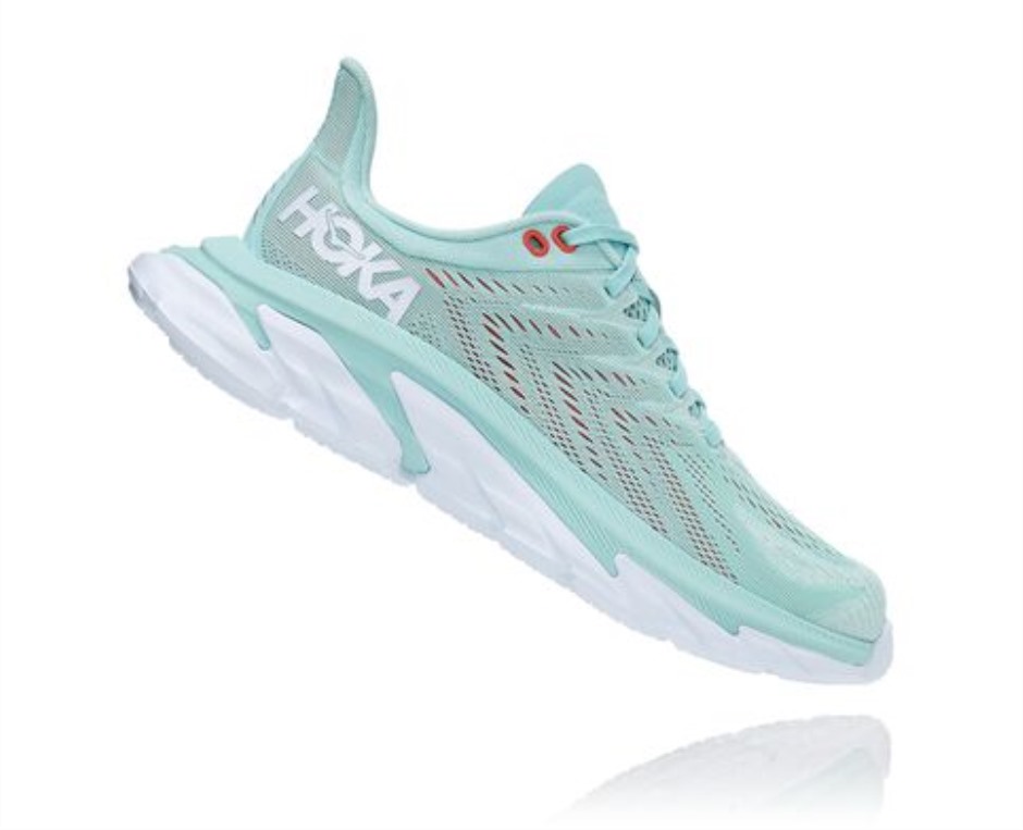Clifton Edge Hoka Eierschale Blau Weiß