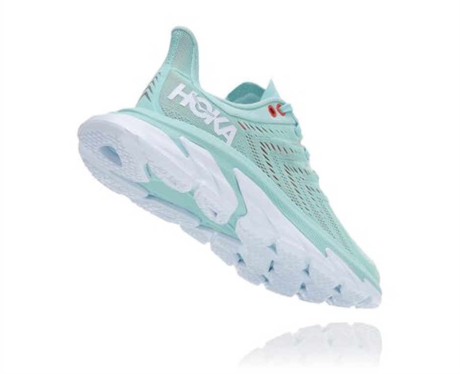 Clifton Edge Hoka Eierschale Blau Weiß