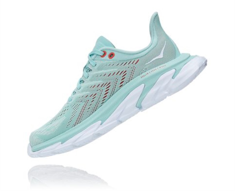 Clifton Edge Hoka Eierschale Blau Weiß