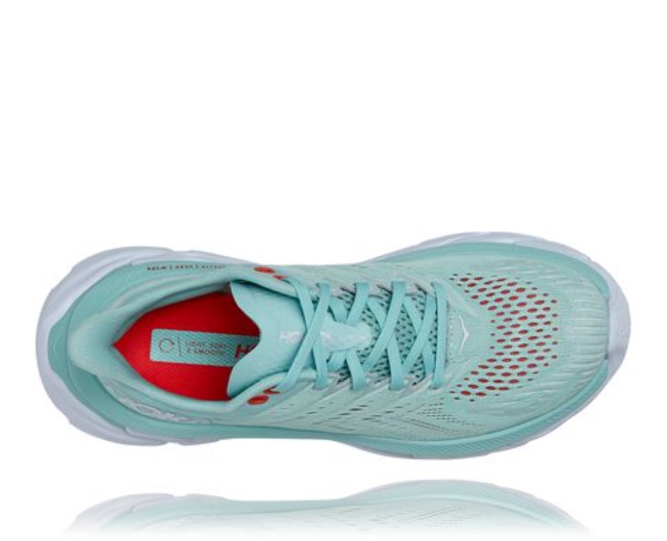 Clifton Edge Hoka Eierschale Blau Weiß