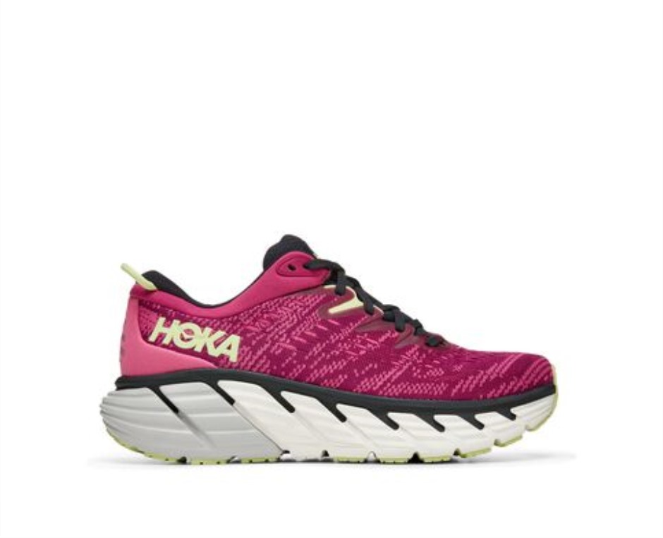 Hoka Gaviota 4 Festival Fuchsia Blau Graphit