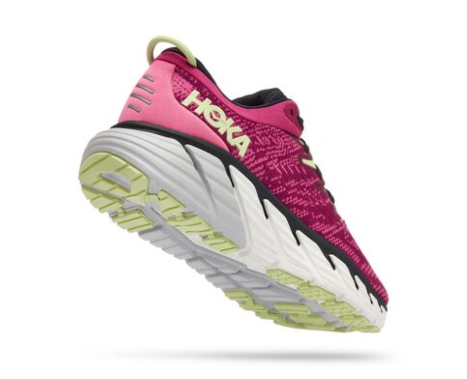 Hoka Gaviota 4 Festival Fuchsia Blau Graphit