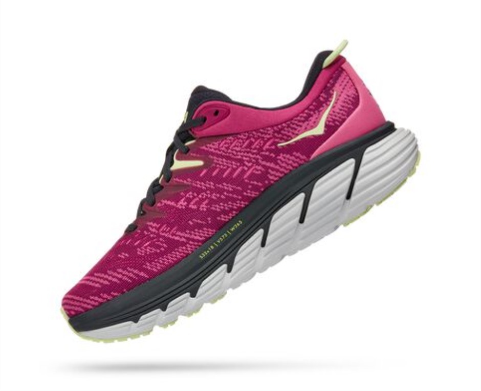 Hoka Gaviota 4 Festival Fuchsia Blau Graphit