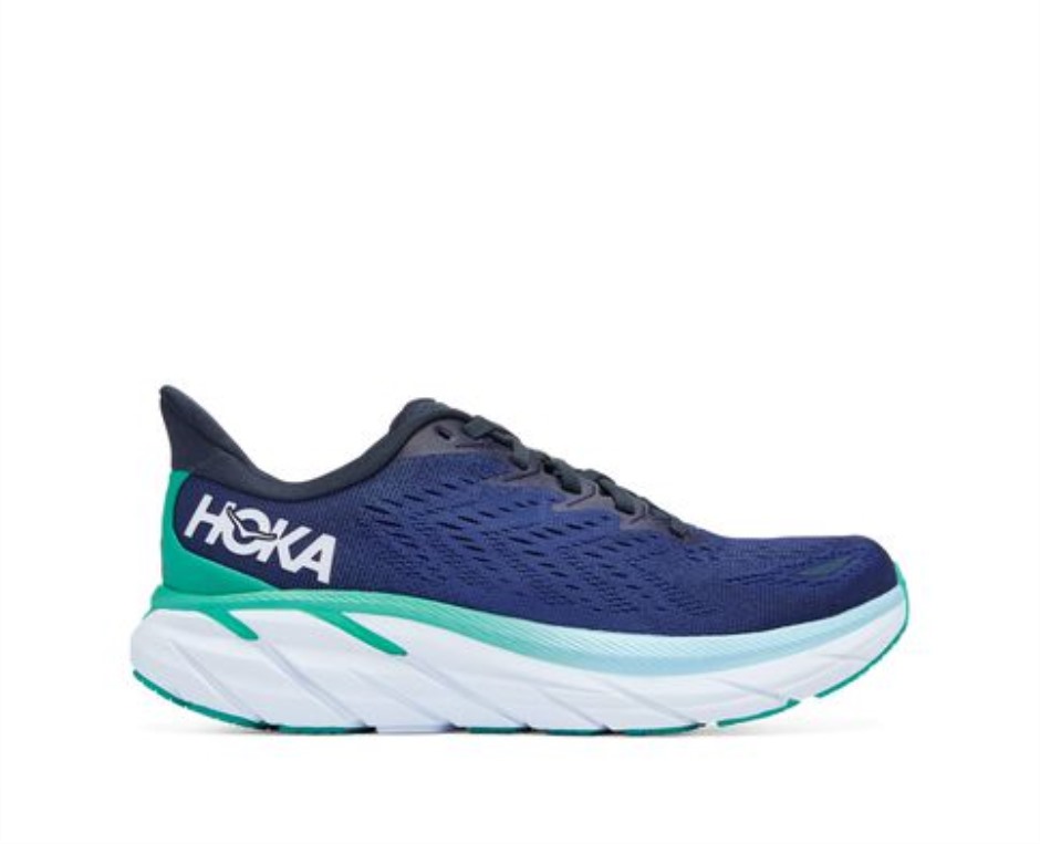 Hoka Clifton 8 Weltraum-Bellwether Blau