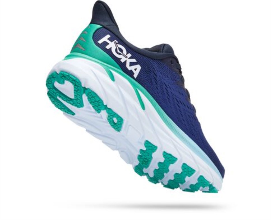 Hoka Clifton 8 Weltraum-Bellwether Blau
