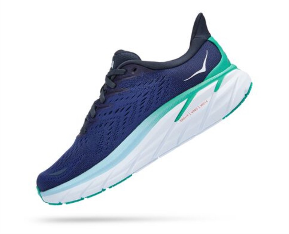 Hoka Clifton 8 Weltraum-Bellwether Blau
