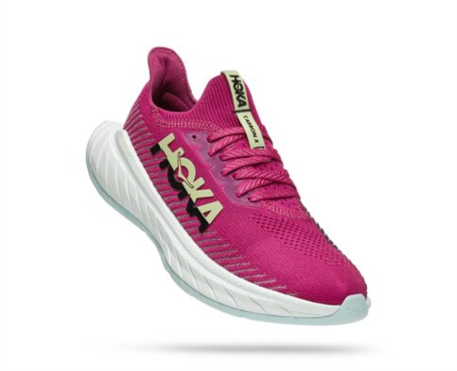 Hoka Carbon X 3 Festival Fuchsia Schwarz