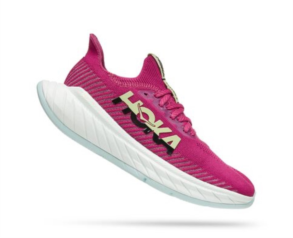 Hoka Carbon X 3 Festival Fuchsia Schwarz