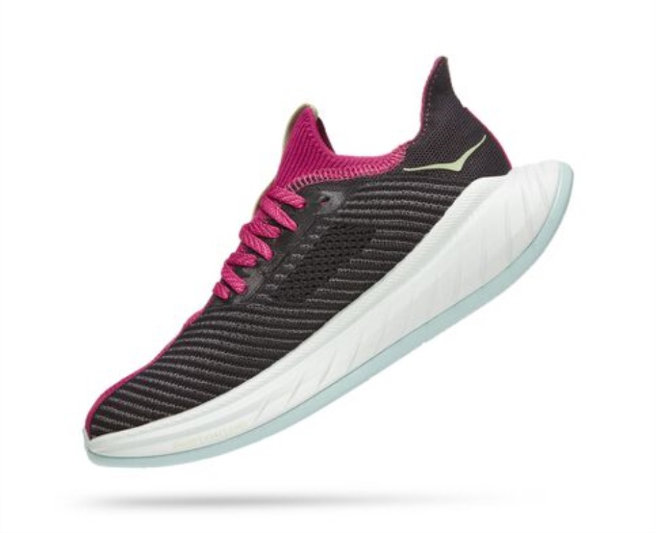 Hoka Carbon X 3 Festival Fuchsia Schwarz