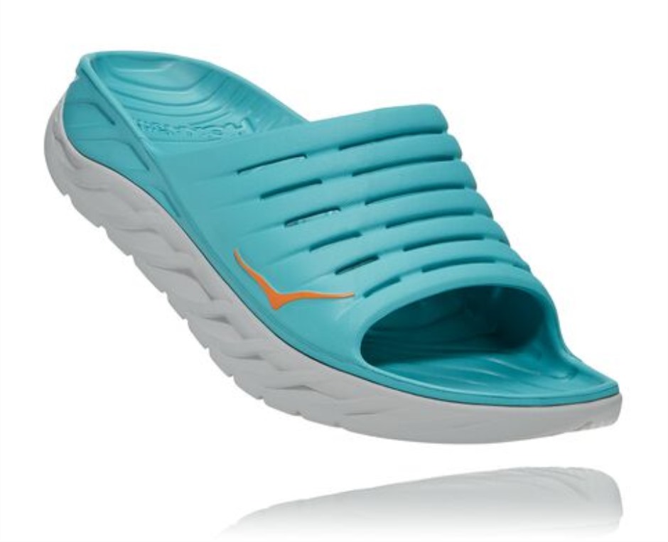 Ora Recovery Slide Hoka Aquarelle Loderndes Orange