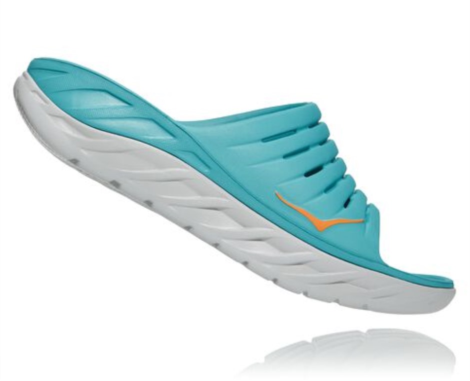 Ora Recovery Slide Hoka Aquarelle Loderndes Orange