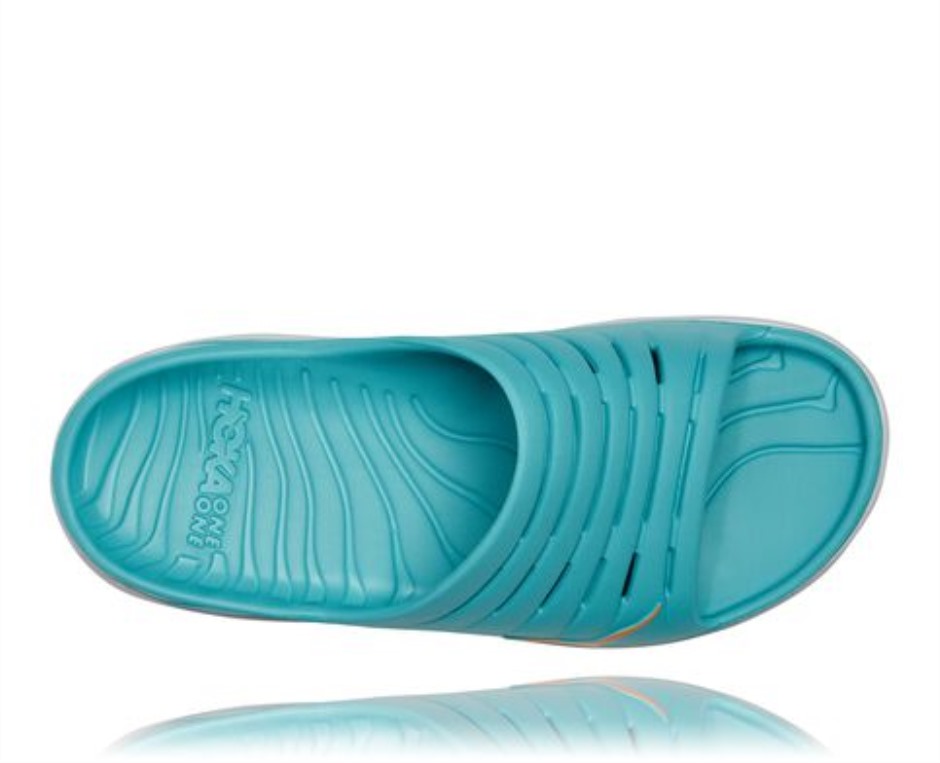 Ora Recovery Slide Hoka Aquarelle Loderndes Orange