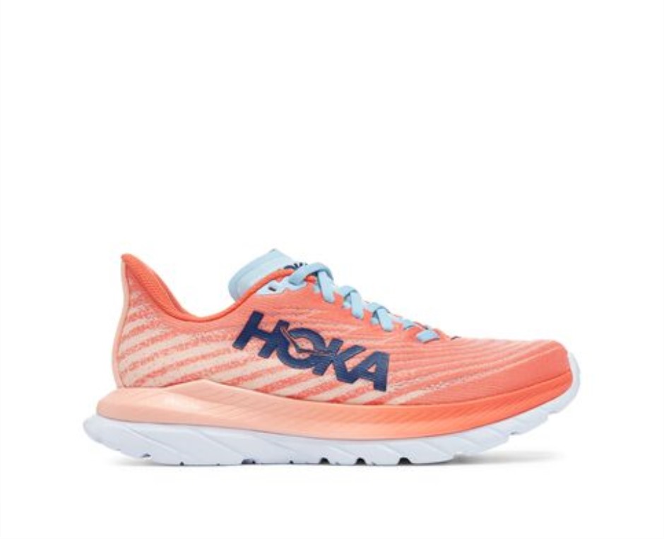 Hoka Mach 5 Kamelien-Pfirsich-Parfait