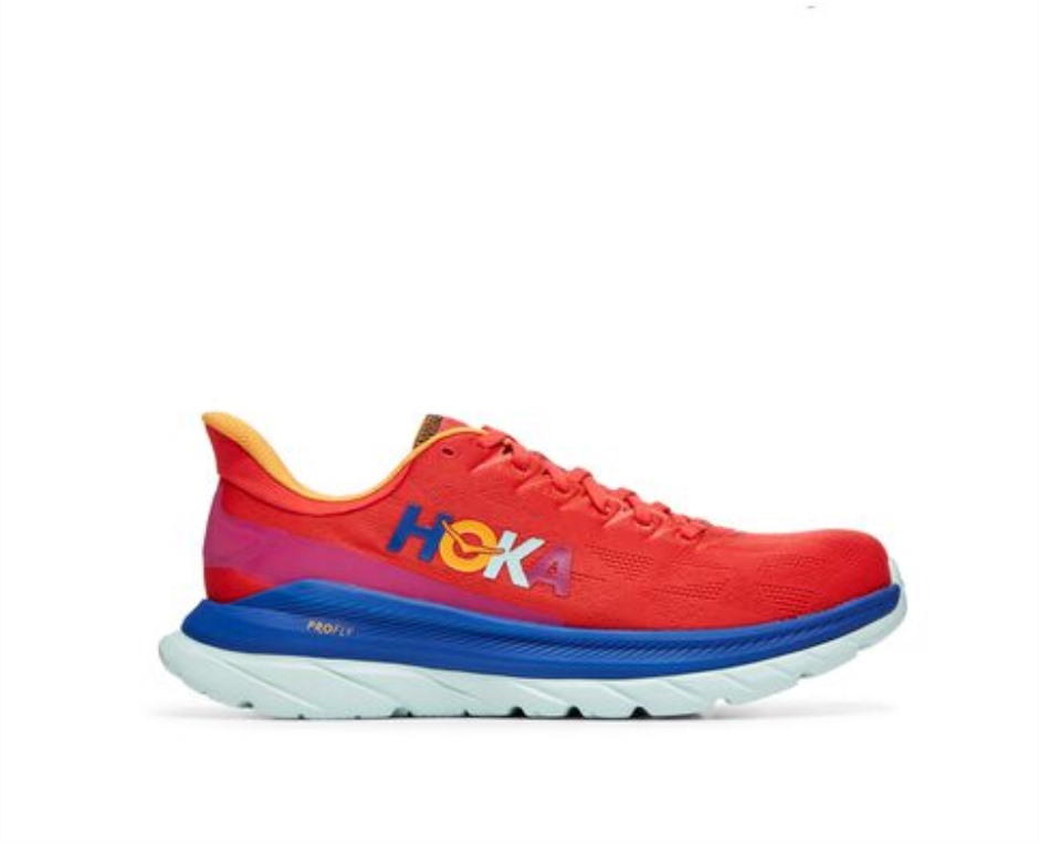 Hoka Mach 4 Fiesta Bläuen