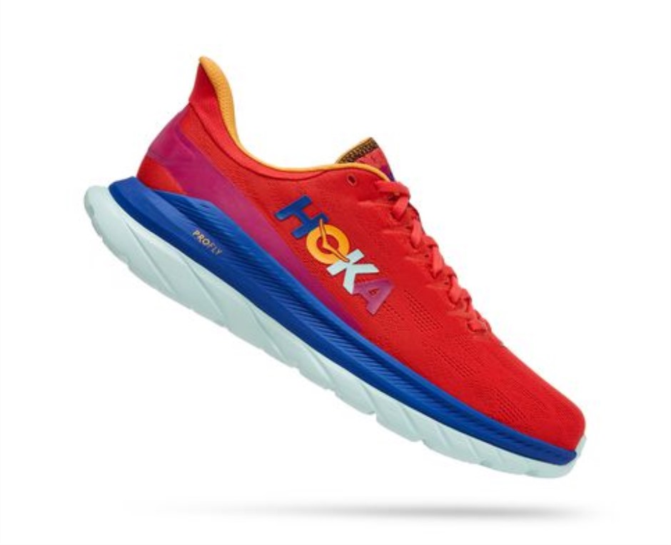 Hoka Mach 4 Fiesta Bläuen