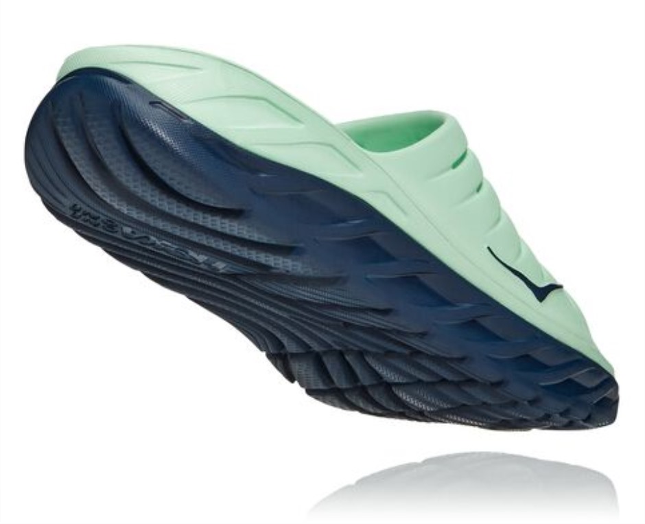 Hoka Ora Recovery Slide Green Ash Weltraum