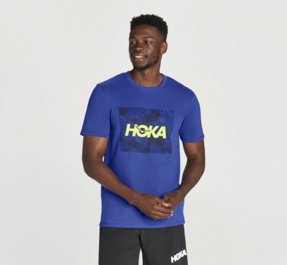 Hoka Ganztägig T-Shirt Bläuen