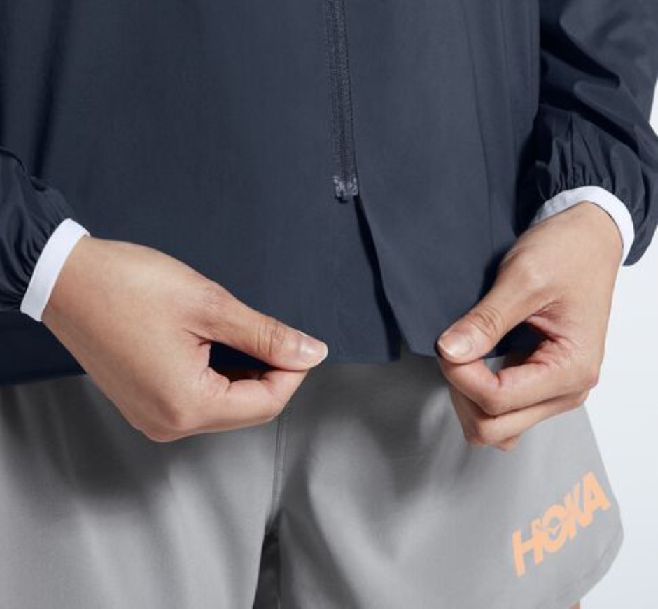 Hoka Full-Zip Windjacke Weltraum
