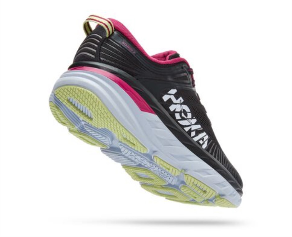 Hoka Bondi 7 Blue Graphit Festival Fuchsia