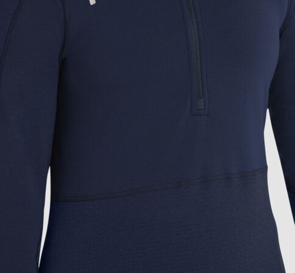 1 2-Reißverschluss-Midlayer Hoka Moonlit Ocean