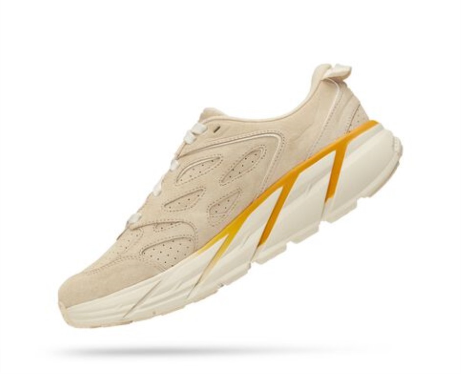 Clifton L Suede Hoka Mürbebrot Strahlend Gelb