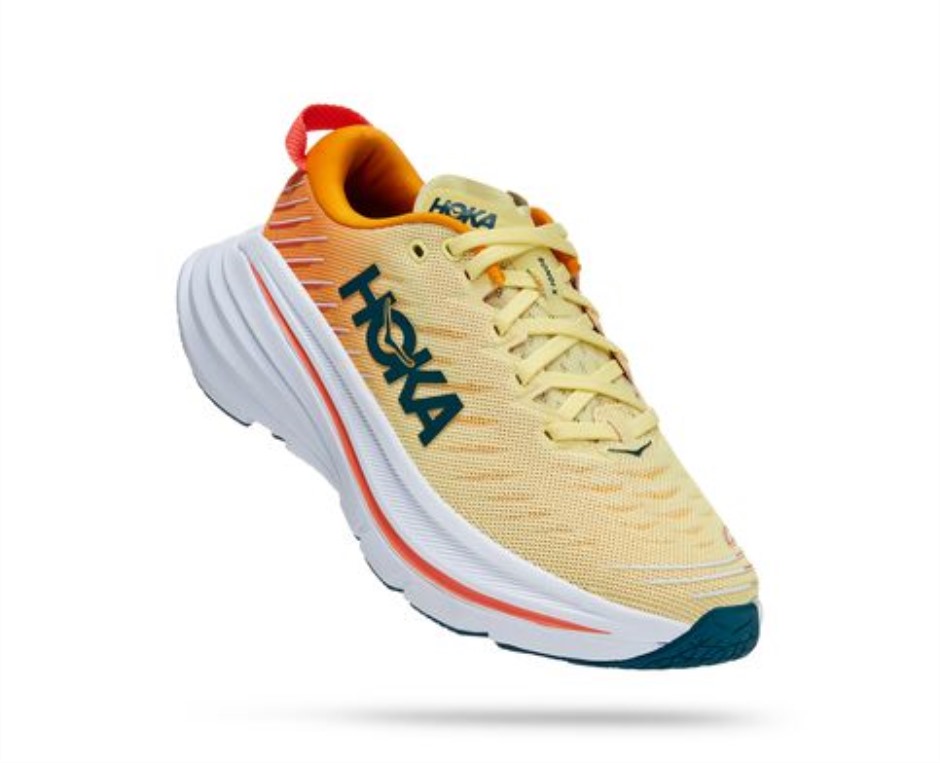Hoka Bondi X Gelbe Birne Strahlend