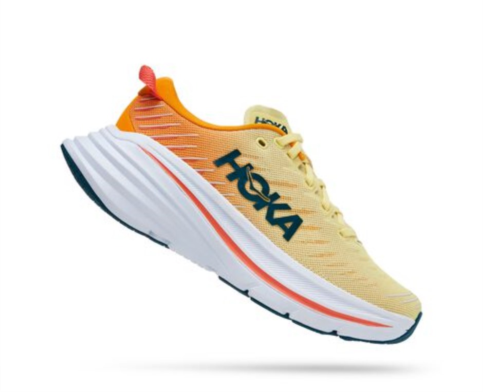 Hoka Bondi X Gelbe Birne Strahlend