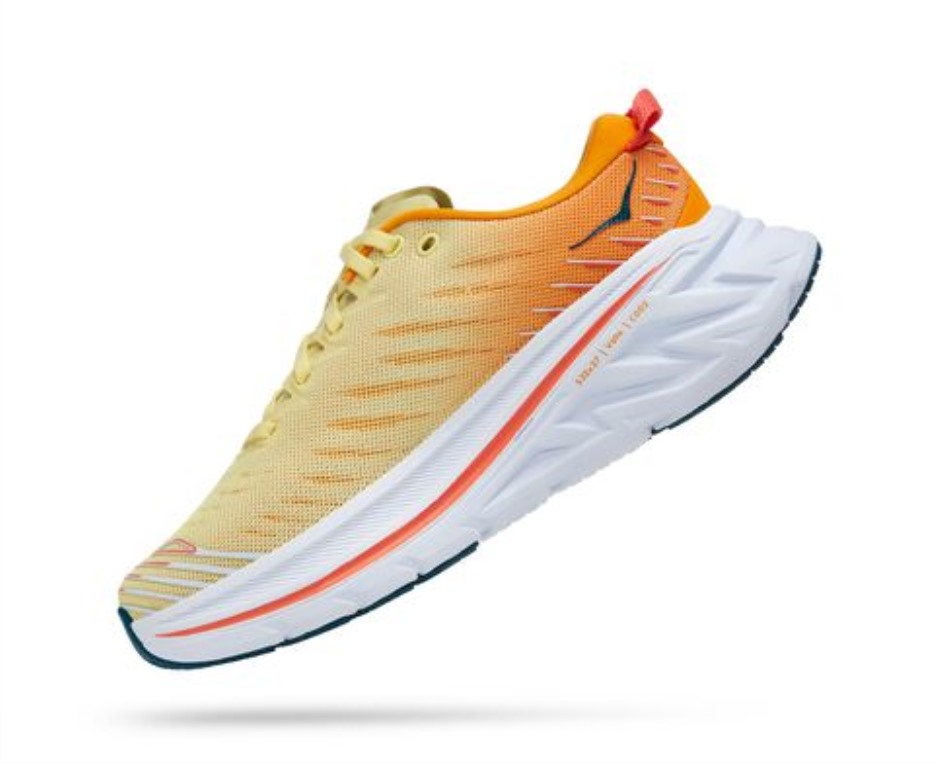 Hoka Bondi X Gelbe Birne Strahlend