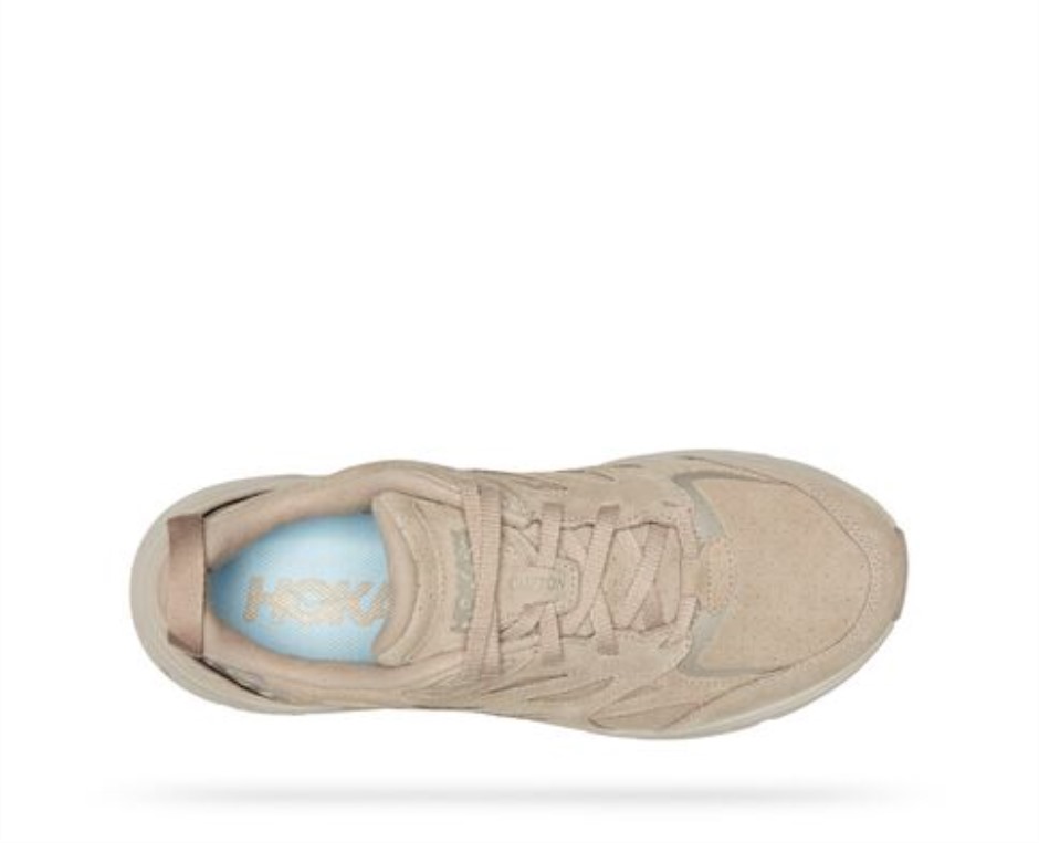 Hoka Clifton L Wildleder Einfach Taupe Bimsstein
