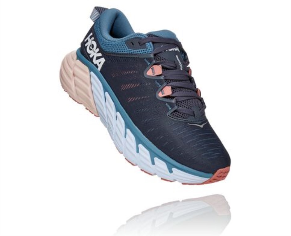 Hoka Gaviota 3 Ombre Blaue Rosette