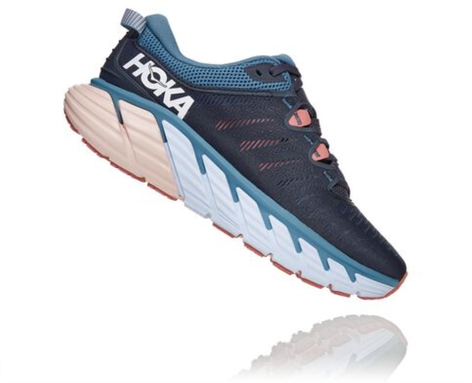 Hoka Gaviota 3 Ombre Blaue Rosette