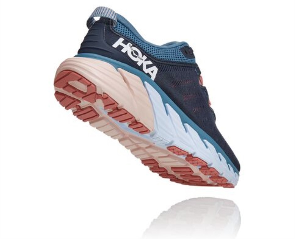 Hoka Gaviota 3 Ombre Blaue Rosette