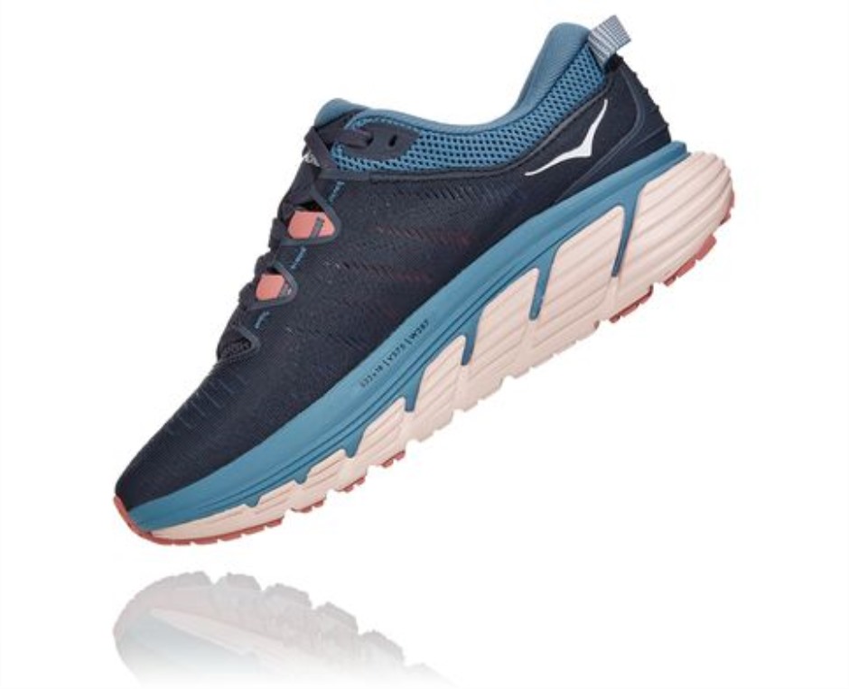 Hoka Gaviota 3 Ombre Blaue Rosette