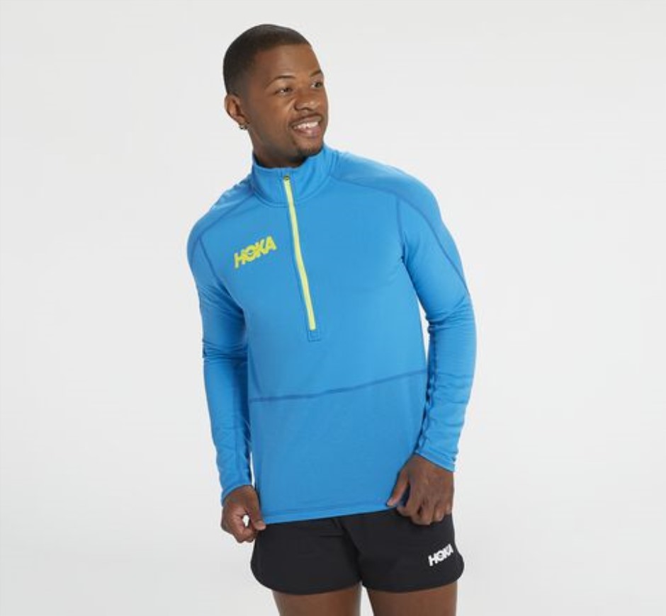 1 2 Reißverschluss-Midlayer-Haken Diva Blau
