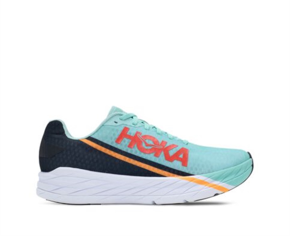 Hoka Rakete X Eierschale Blau Schwarz
