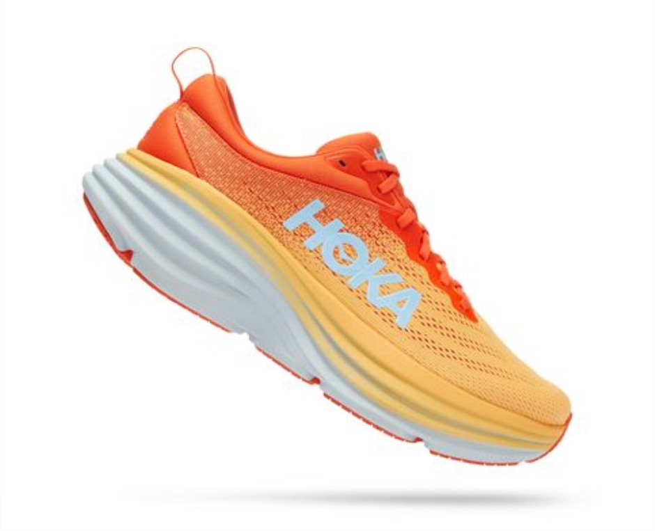 Hoka Bondi 8 Papageientaucherschnabel Bernsteingelb