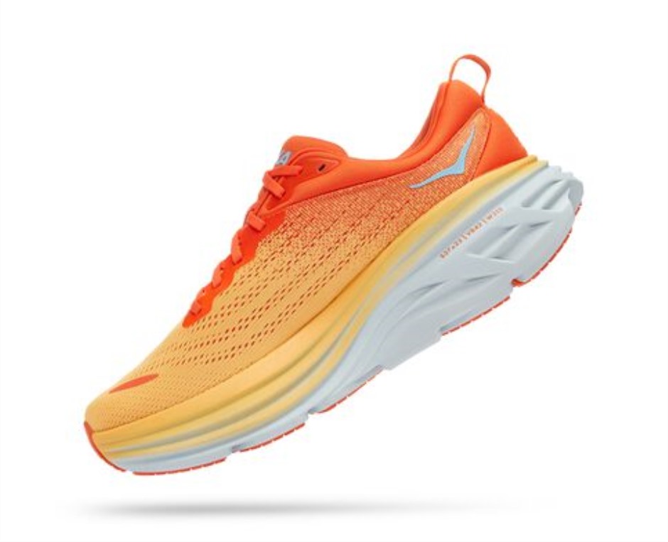 Hoka Bondi 8 Papageientaucherschnabel Bernsteingelb